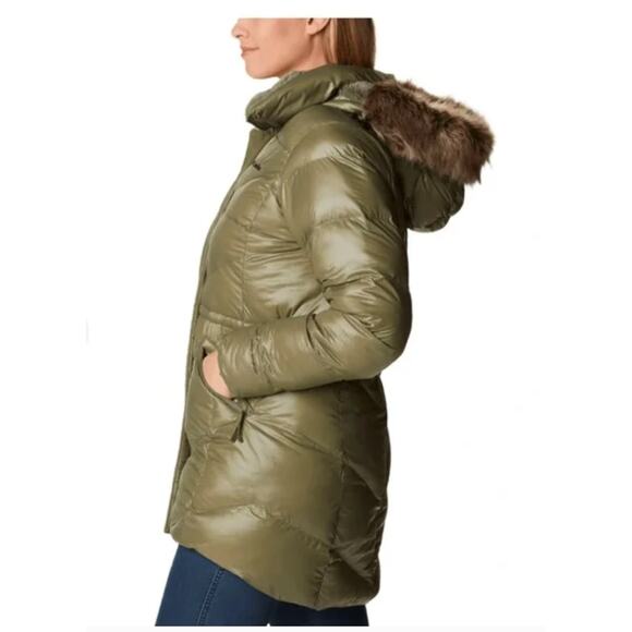 Columbia Peak to Park Mid Insulated Jacket Olive Green XS $220 NWT - Picture 4 of 7